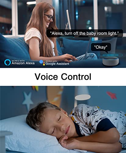 Wisebot Smart Switch, 2.4Ghz Wi-Fi Smart Light Switch Works With Alexa, Google Assistant,Needs Neutral Wire,Single-Pole,Ul Certified,Remote Control,Schedule,1 Pack #TOP3