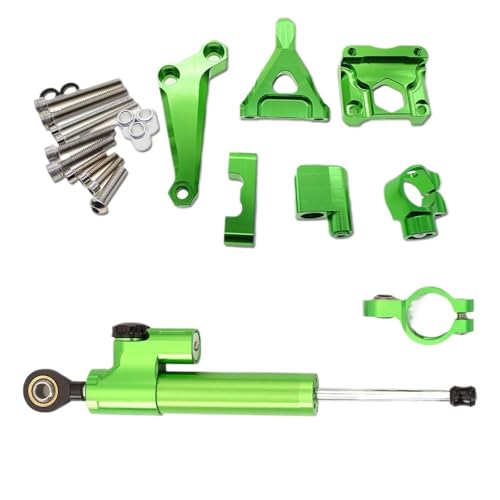 Amortisseur de direction pour Z300 Z250 2015-2016 vert avec kit de support de montage