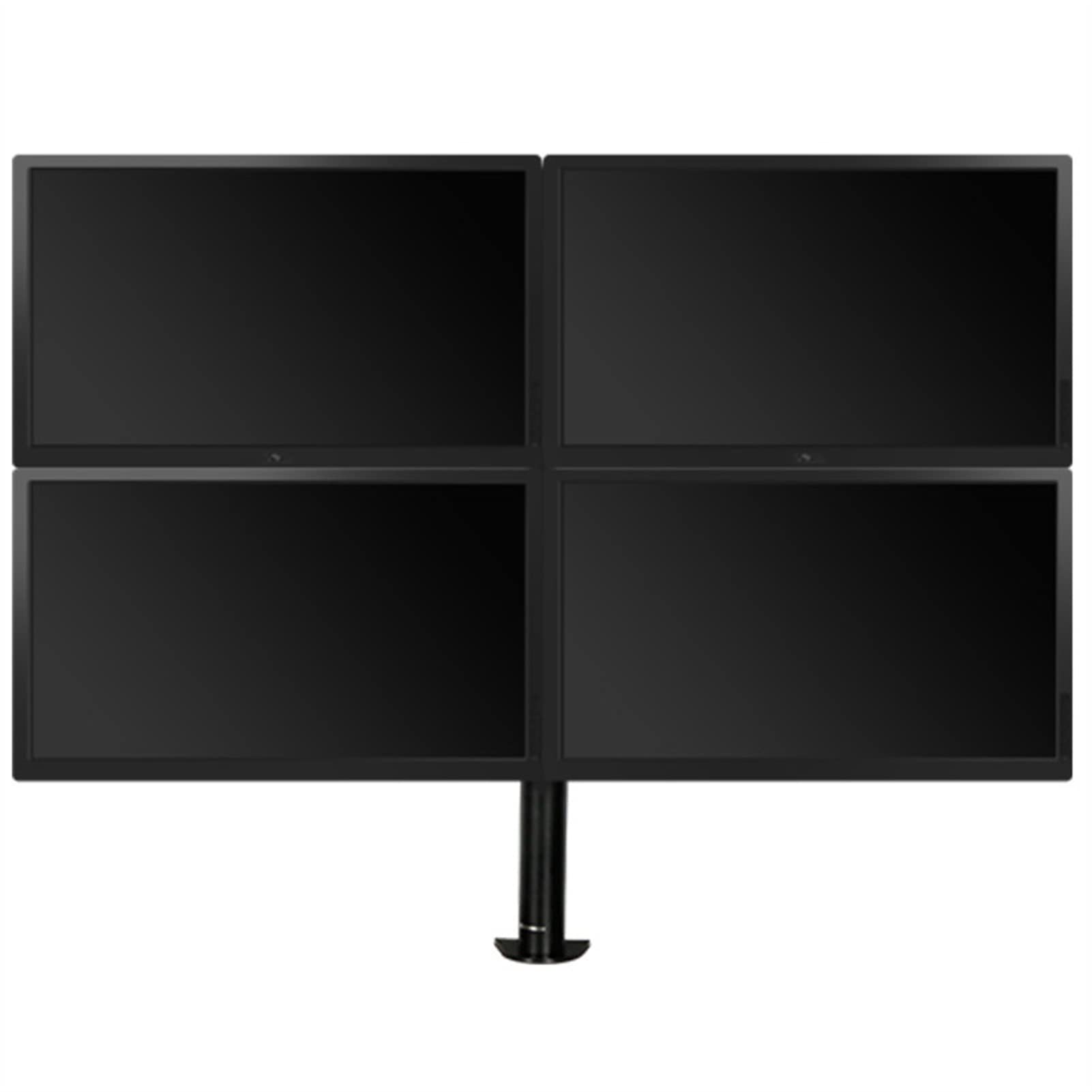 Support Ecran PC Support for moniteur LCD quadruple, support for 4 moniteurs for moniteur robuste jusqu'à 30 pouces, support de bureau entièrement réglable pouvant contenir jusqu'à 22 lb par bras, noi