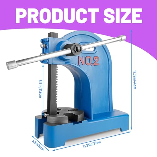 Manual Arbor Press, 2 Ton, 8.5
