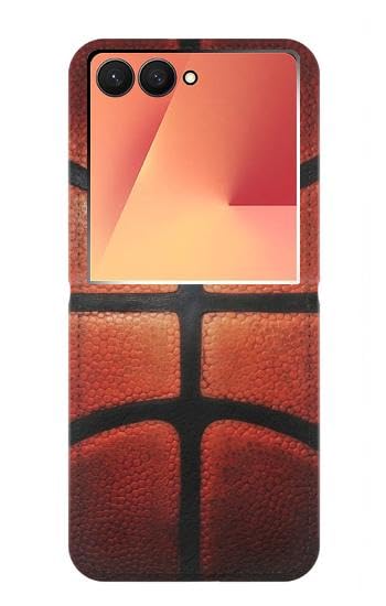 Étui cuir Samsung Galaxy Z Flip 7 antichoc style basketball noir