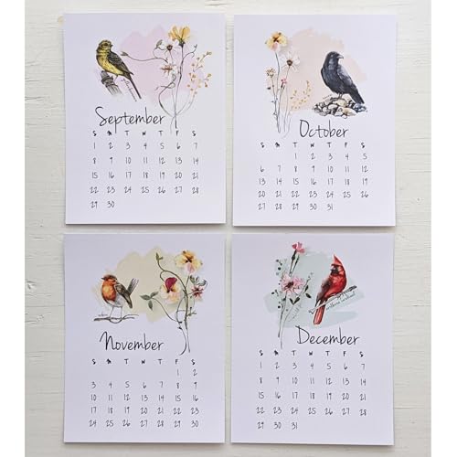 Generic 2025 Bird And Wildflower Desk Calendar thumb #5