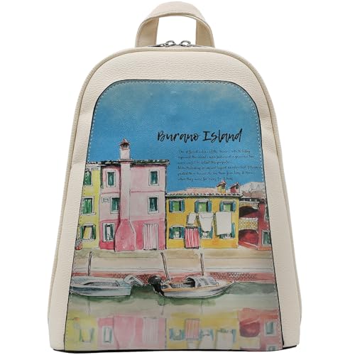 DOGO Small Backpack for Women - Burano Island Design