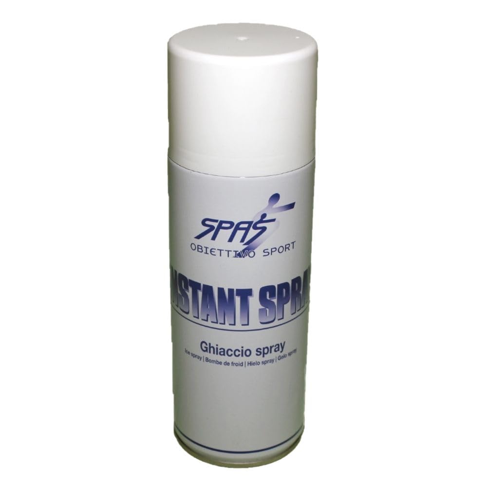 SPAS Ghiaccio Spray Sportivo 400 ml refrigerante istantaneo per contusioni, traumi, ematomi e attività sportiva per sollievo rapido con mentolo - made in italy | 1 pz