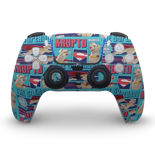 Skin vinyle anti-rayures Krypto DC Comics compatible PS5 Digital et manette de jeu