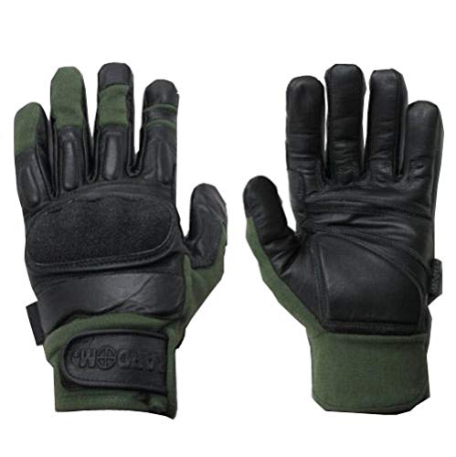 Olive Tactical Hard Knuckle Combat Patrol Gloves Glove Pair M L XL 2XL (M)