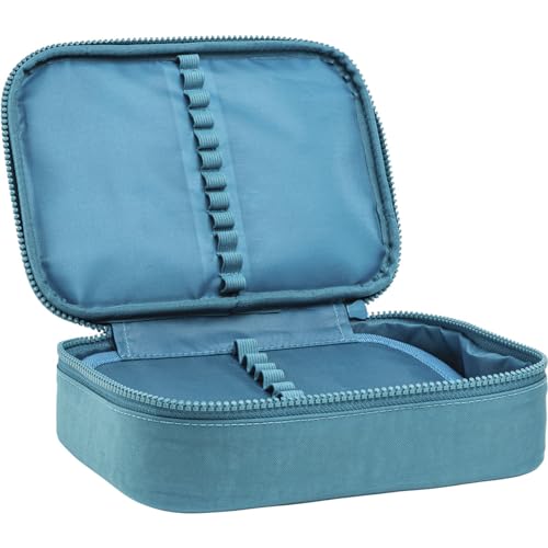 Tilibra - Estojo Box Académie Turquesa , Formato: (L)150mm x (A)210mm x (P)60mm