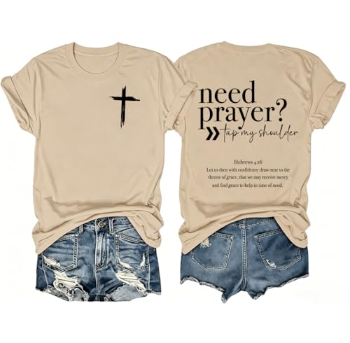 Need Prayer Tap My Shoulder Shirt Christian T-Shirt Unisex