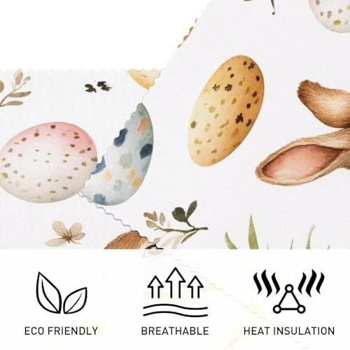 Sets de table motif lapins marron finition premium lot de 6 - 4
