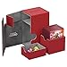 Ultimate Guard 80+ Flip n Tray XenoSkin Deck & Dice Case Protector Red