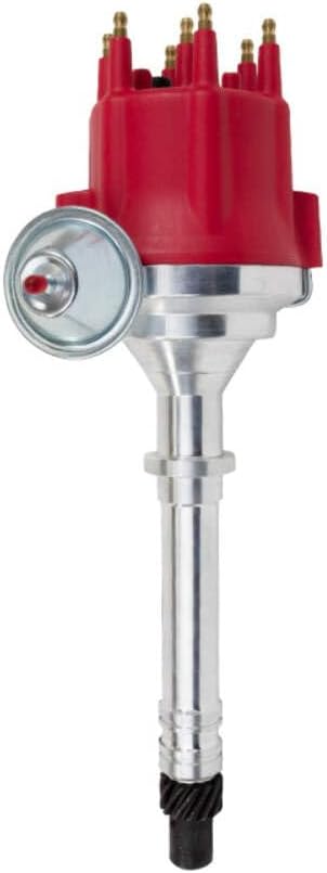 Top Street Performance Pro Series Ready to Run Distributor for Chevy 90° V6 262 4.3L - Red