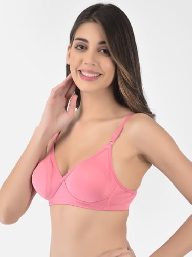 Image of Softline Women's Cotton Rich Wire-Free Non-Padded Molded Bra Combo | Full Coverage & Breathable Comfort | Lightweight, Skin-Friendly Everyday Wear (Pack of 2)