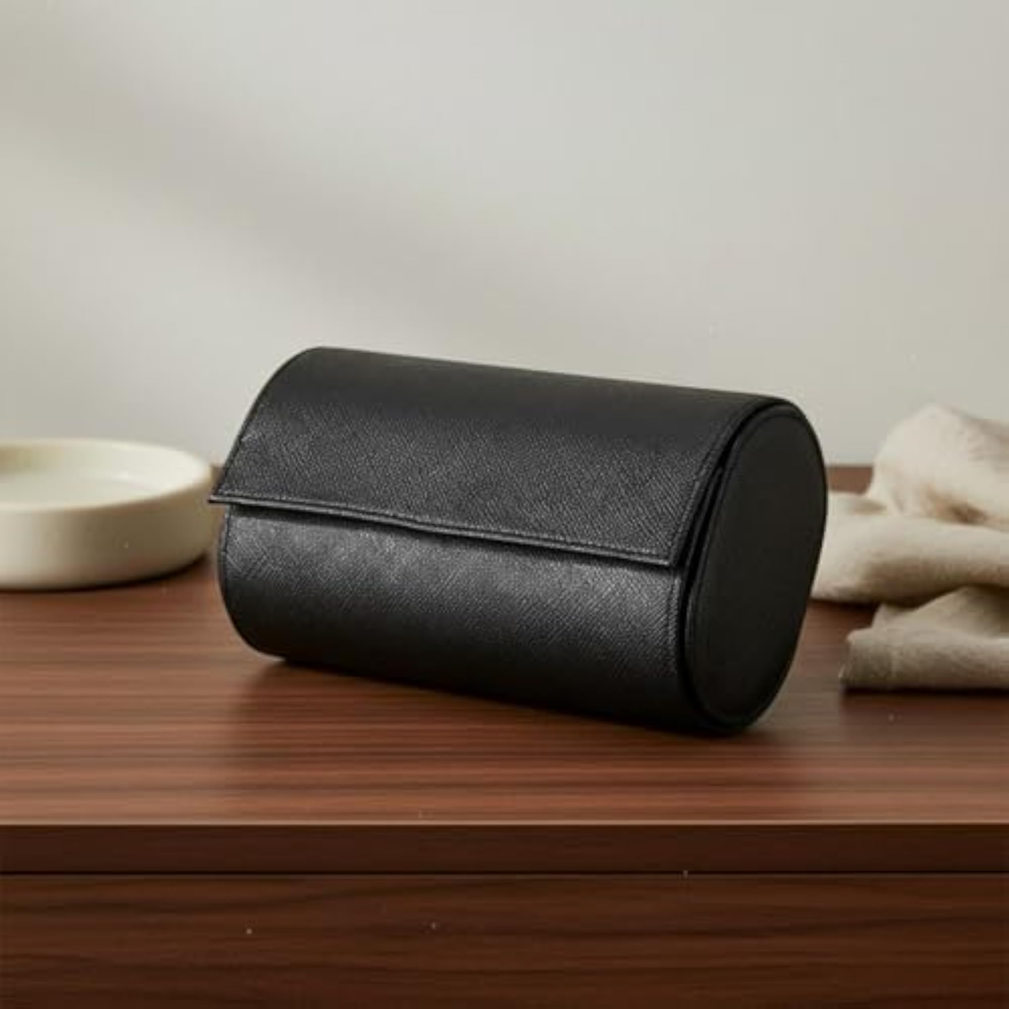Leather Watch Storage Box with 2 Slots