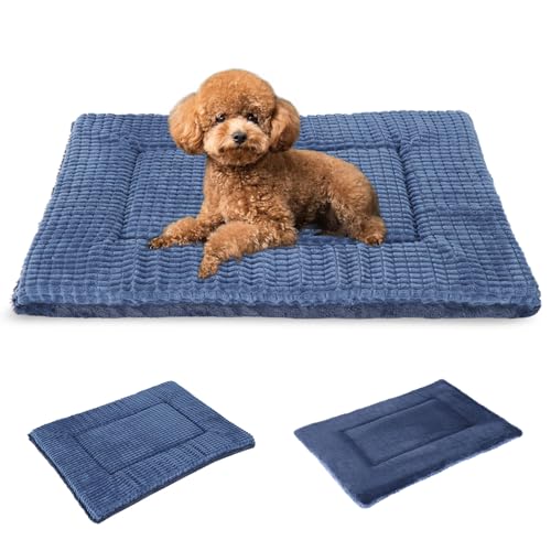 Tapis de couchage réversible chic pour chien moderne couleur navy - 2