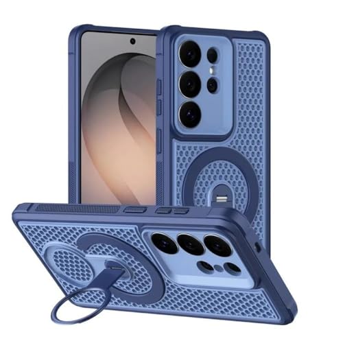 Coque Samsung Galaxy S25 bleue idéale pour regarder vos vidéos en cuisine ou au bureau