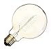 Volcora [6 Pack] Vintage Edison Bulbs with Spiral Filament, 40W Dimmable E26/E27 G95 Round Globe Large Antique Light, Golden Finish Industrial Design Amber Warm 120V