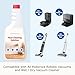 3 Pack Floor Solution for Roborock Floor Cleaning Solution Citrus Scented, Residue & Streak Free Deep Clean for Hardwood, Compatible with Roborock Saros 10/10R/Z70, Q7 Q8 Q10 S7 S8 Qrevo Series