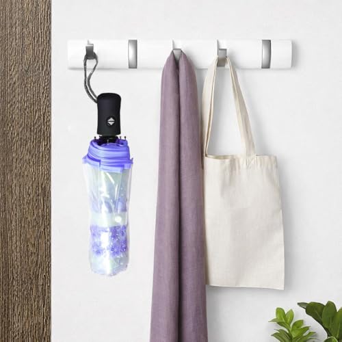 Image of Contacts Transparent Windproof Travel Waterproof Canopy, Strong Fiberglass Frame Portable Umbrella for Rain