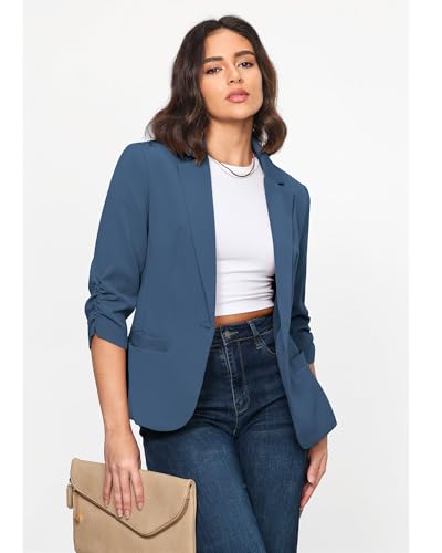 Image of LookbookStore 3 /4 Sleeve Blazers for Women Business Casual Fitted Jackets