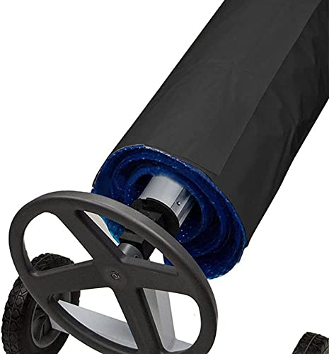 Copertura Di Protezione Per Rullo Solare, Copertura Per Piscina Telo Di Copertura Per Piscina Con Sistema Di Avvolgimento Copertura Per Bobine Per Piscine, Per Giardino Resistente (Size:m,Color:Nero)