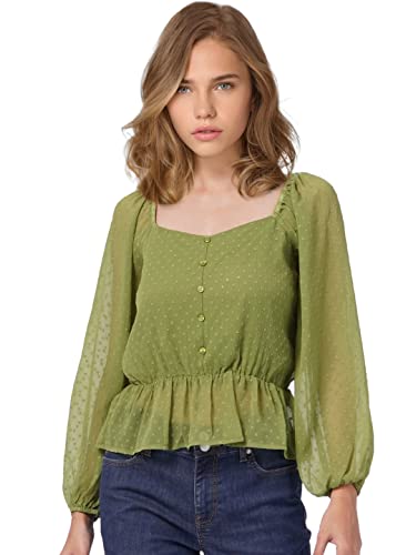 Image of Only Women's Regular T-Shirt (15280899-Cedar Green Cedar M)