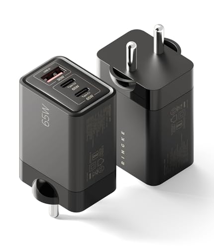 Ringke Store Ringke 3-Port 65W GaN Fast Charger for iPhone 12-17, - Image 2