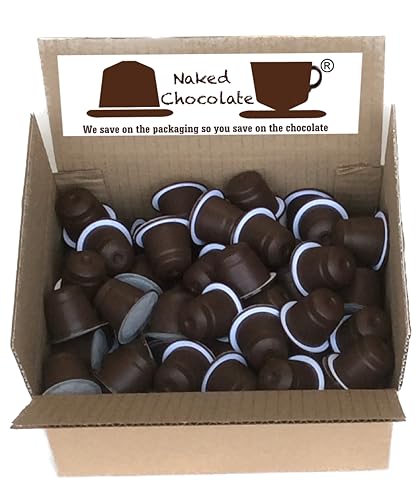 NAKED COFFEE - 90 Hot Chocolate Pods - Compatible with Nespresso Original - Luxurious Smooth Italian - 90 Home Compostable Capsules