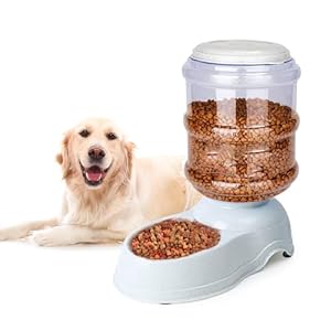 Automatic Dog Feeders – Dog Feeder Dispenser for Large Dogs,3 Gallon Capacity Gravity Dog Cat Feeder Food Dispenser,Large Dog Food Dispenser Pet Feeder Station,Gravity Feeder for Dogs Cats