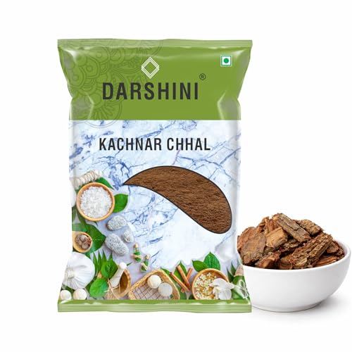 DARSHINI Kachnar Chhal Powder 200g | Kanchnar Bark | Bauhinia Variegata | Kachnar Ki Chaal | Kachnaar Chaal Churna | Pure and Natural Herbal Bark Powder for Traditional and Ayurvedic Use (Pack of 1)