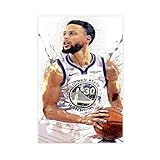 Steph Curry Poster auf Leinwand, Schlafzimmer, Dekoration, 