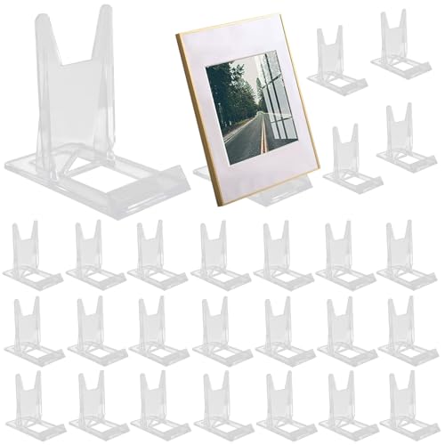 Supports réglables en acrylique transparent Zorfeter pour livres lot de 24