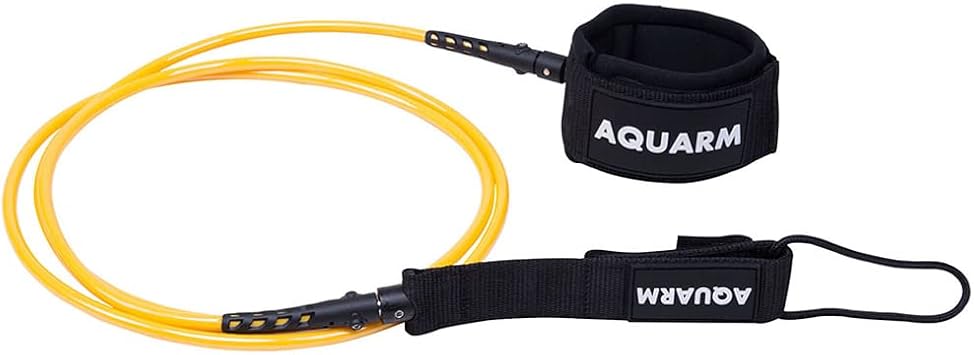 Surfboard Leash 6/7/8/9 Feet, Straight Leg Rope Premium SUP Leashes for Shortboard, Longboard, Paddleboard, Surf Boards, Surf Leash with Double Stainless Steel Swivels