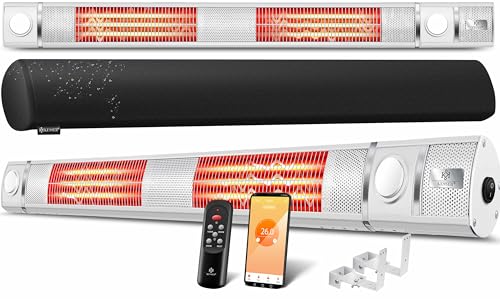 KESSER® Infrarot Heizstrahler 3000W IR-Gastro-Bar Inkl. LED Licht Terrassenstrahler Mit