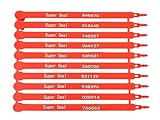 Super Seal Truck Seals 100 Pack, Tamper Evident Tractor Trailer Seals, Trailers, Truck Security, Containers, Van Reefer, Shipping, Logistcs.