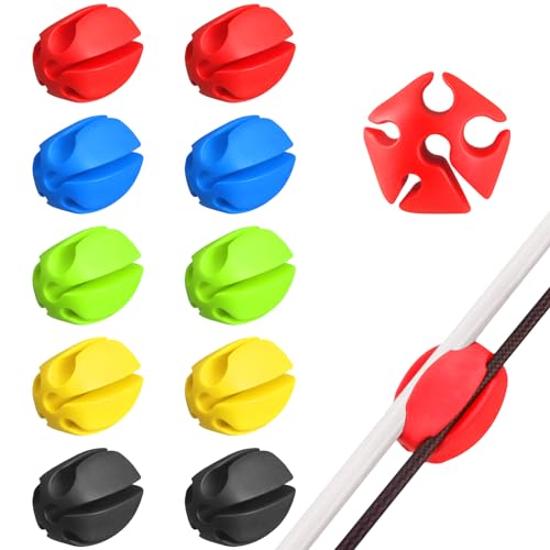 10 Pcs Silicone Fishing Rod Holder Straps Portable Fishing Rod Fixing Ball Comes with Fly Fishing Accessories for Fishing Enthusiasts(Polychromatic)