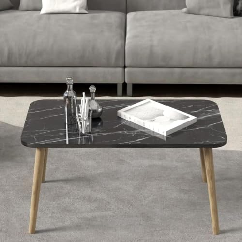 Image of BAS Brwon Art Shoppee Fold-able Rectangle Shaped Side Table /Tea Coffee Breakfast and Laptop Table (Black)