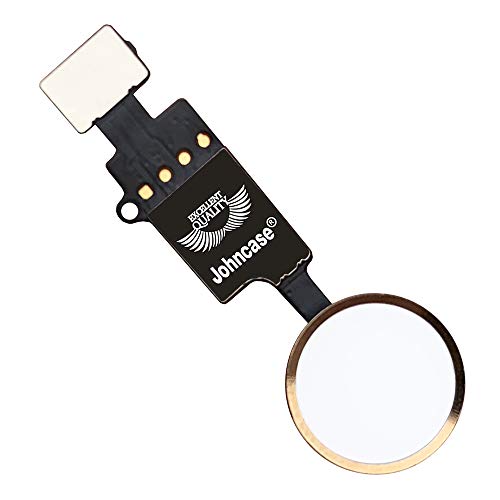 Bouton Home Flex compatible iPhone 8 Plus joint caoutchouc nappe de remplacement Or pour écran - 3