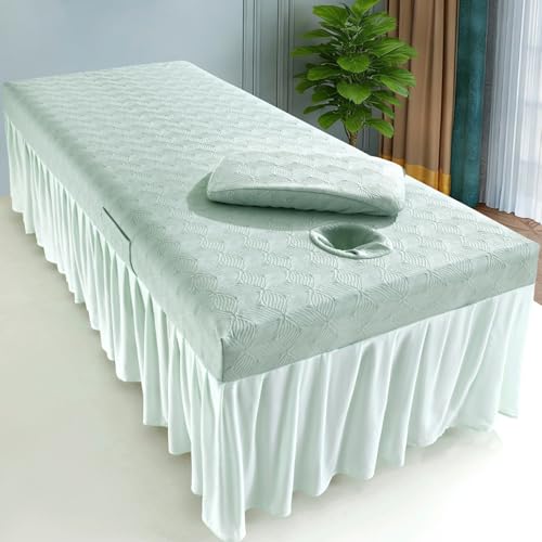 Cooling Spa Massage Table Bed Cover with Face Hole Lash
