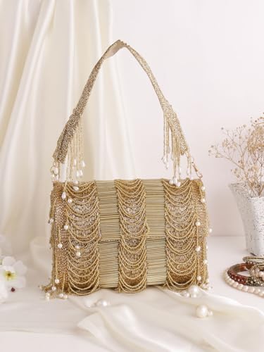 Image of SWISNI Stylish Allover Clutch Bag For Party, Wedding II Women's Traditional Designer Clutch For Women & Girls
