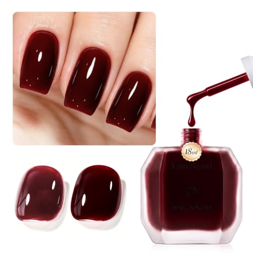 Image of AZUREBEAUTY 18ml Jelly Cherry Red Nail Polish