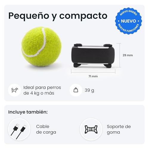 Miniatura 6 de Tractive - Gps Perros 2025 Edición N. 1 Del Mercado Localización En Tiempo Real Alertas Antifuga Monitor De Actividad Avisos De Salud Seguimiento De Ladridos Negro
