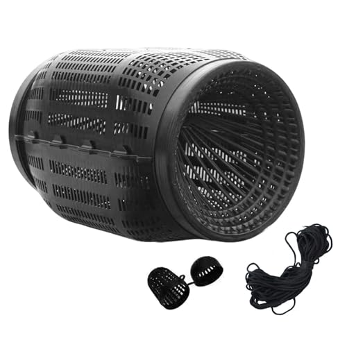 Turtle Traps for Ponds | Fish Trap | Fishing Net Cage for Shrimp Crab Traps | EEL River | Pinfish Trap Saltwater | Portable Lightweight Fish Bait T-raps with 6m Rope for Freshwater Saltwater