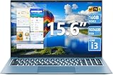 SGIN 15.6 Inch Laptops Computer, Windows 11 Laptop, 16GB RAM 1024GB SSD Ordinateur Portable, Core i3-10100Y Processor(Up to3.9GHz), 180° Open Angle, Type-C, 7000mAh, for Business and Students