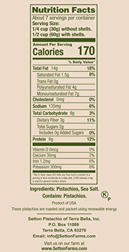 Setton Farms Roasted and Salted Extra Large Premium California Pistachios, 14 oz Burlap Gift Bag, Dry Roasted with Sea Salt, Certified Non-GMO, Gluten Free, Vegan and Kosher, Holiday Nut Gift Bag - Thumbnail 5