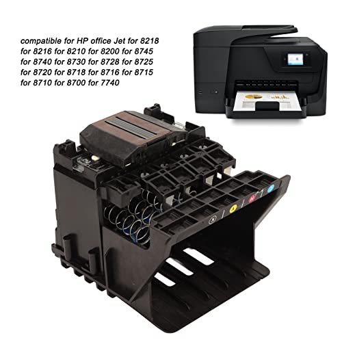 Cabezal de Impresora de Repuesto para Impresora HP Office Jet 8700 8710 8715 8720 8725 8730 8740 8200 8218 8216 8200 8745 8728 8718 8716 7740, Cabezal de Impresión Duradero ABS, Fácil de Instalar