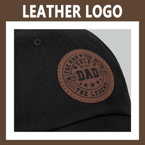 Image of Worlds Best Dad Ever Trucker Hat Fathers Day Birthday Gifts for Father Dad Papa Daddy from Daughter Son Baseball Cap