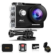 Apexcam Câmera subaquática Action 4K 40M à prova d'água para