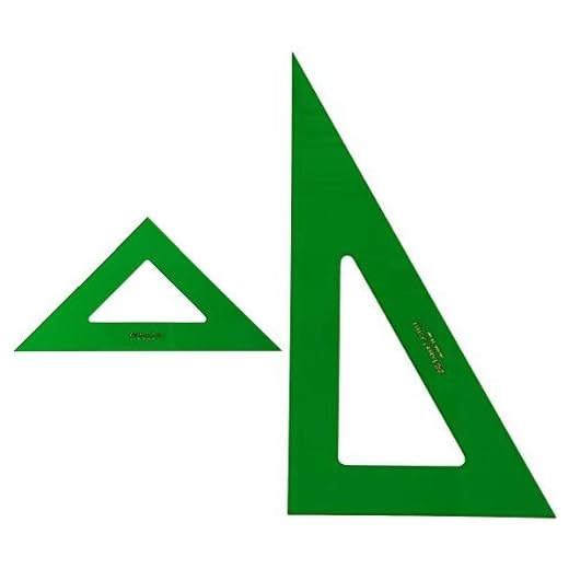 Faber-Castell - Pack escuadra para dibujo técnico, 28 cm + Cartabón para dibujo técnico, 28 cm