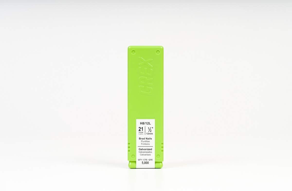 GREX H8/25L 21 Gauge 1-Inch Length Galvanized Brad Nails (5,000 per Box) - - 
