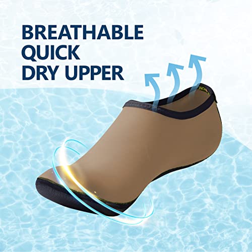 Image of JACKSHIBO Water Shoes for Women Men Quick-Dry Swim Shoes Beach Water Socks